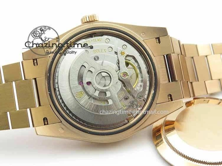 RG Edition On Best A3255 RG President Noob 228239 40mm 1:1 RG Bracelet Day-Date Dial 0409